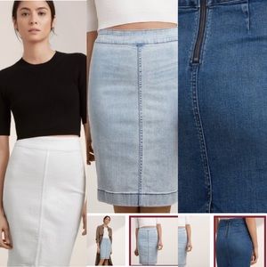 Wilfred KAROLINA Denim Pencil Skirt - 3 colors